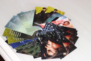 Коллекция карточек с подборкой эффектных изображений поп-певца Майкла Джексона.
